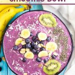 Start your day off right with this colorful and delicious Blueberry Banana Smoothie Bowl.