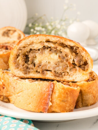 sausage bread slices