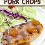 Dinner is easy AND delicious when these Dijon-Peach Pork Chops are on the menu! You only need a handful of ingredients and less than 30 minutes!