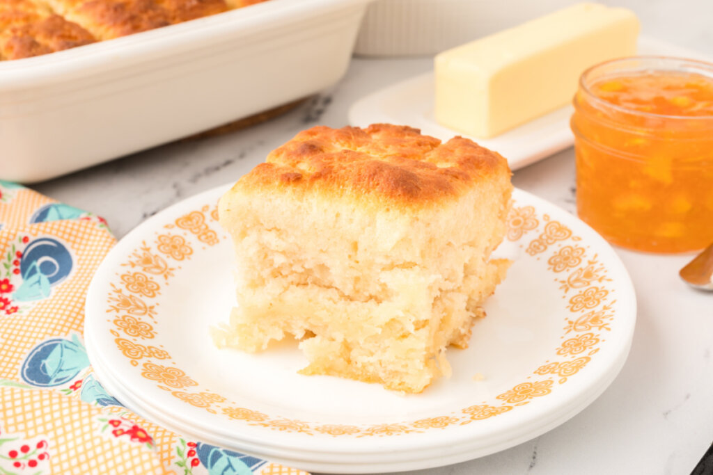 butter dip biscuit on plate