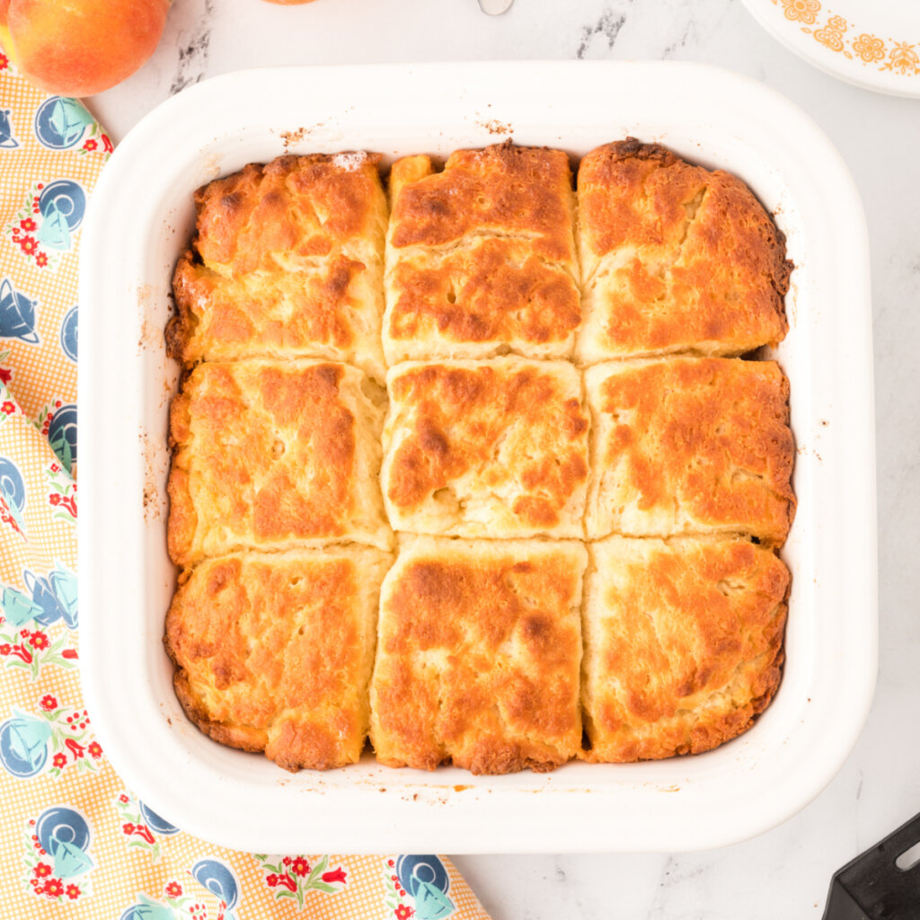 baked butter dip biscuits in pan