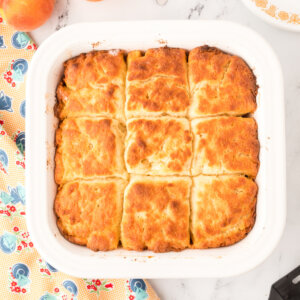 baked butter dip biscuits in pan