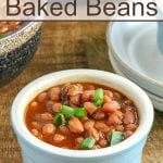 This Instant Pot Baked Beans recipe is the perfect summer side dish. These hearty and easy to make Instant Pot Baked Beans require no soaking!