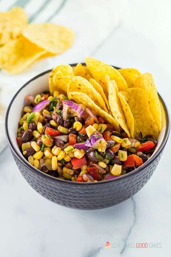 Black Bean and Corn Salsa - Love Bakes Good Cakes