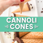 cannoli cones pin collage