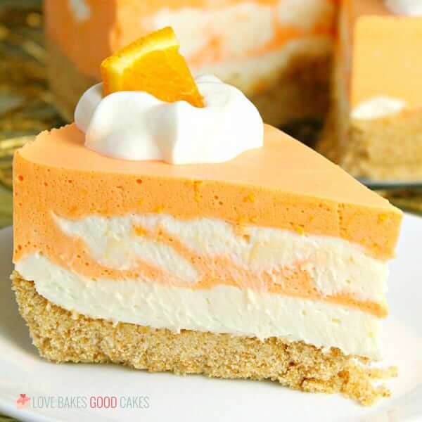 No-Bake Orange Creamsicle Cheesecake