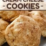 Bake up some soft, pillowy, cinnamon-cream cheese cookie goodness! Add these Snickerdoodle Cream Cheese Cookies to your holiday baking menu!