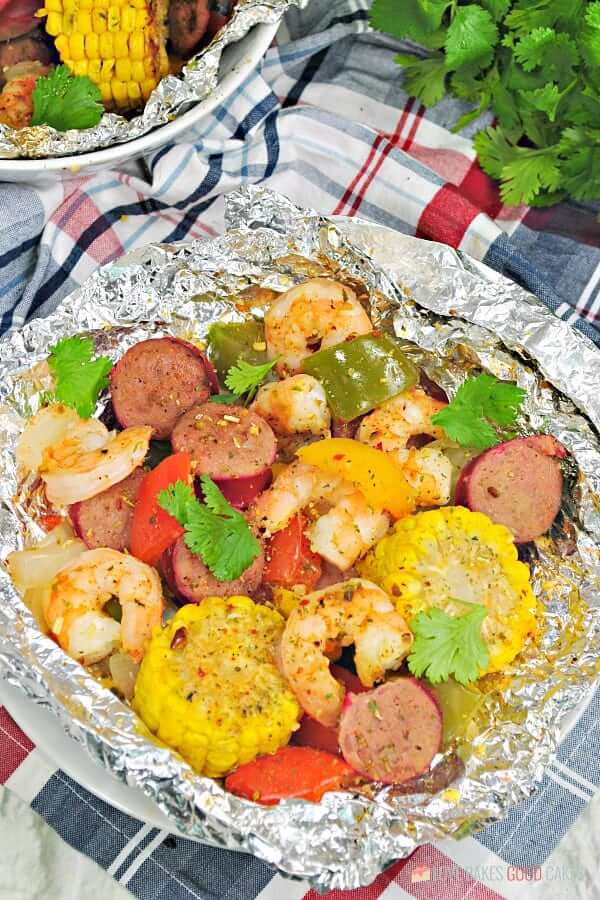 Shrimp Boil Foil Packets.