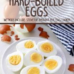 hero image - perfect hard-boiled eggs on a place