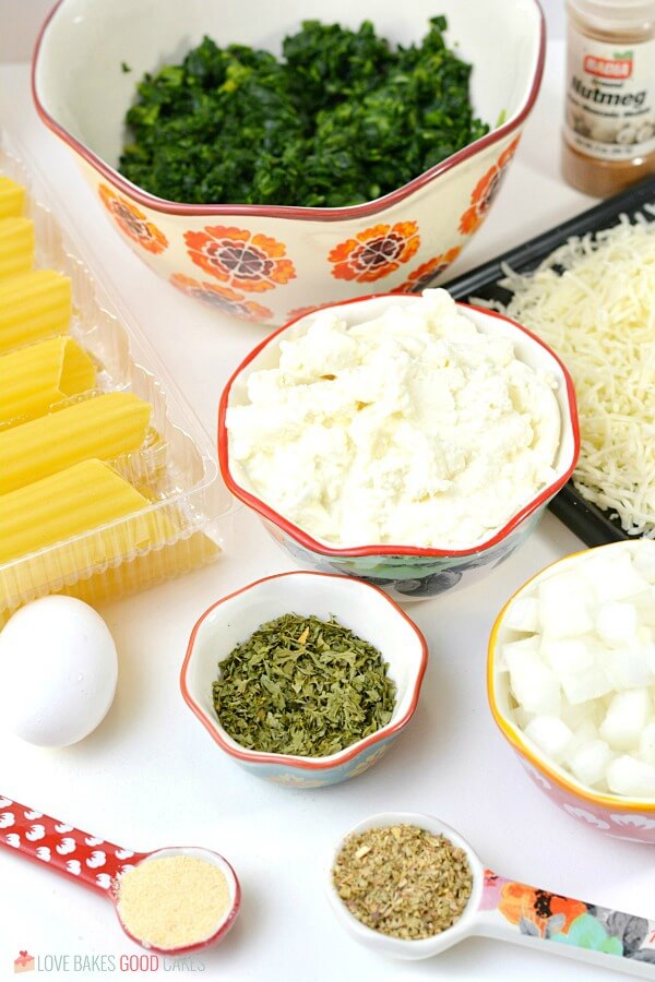 Spinach Ricotta Manicotti Love Bakes Good Cakes
