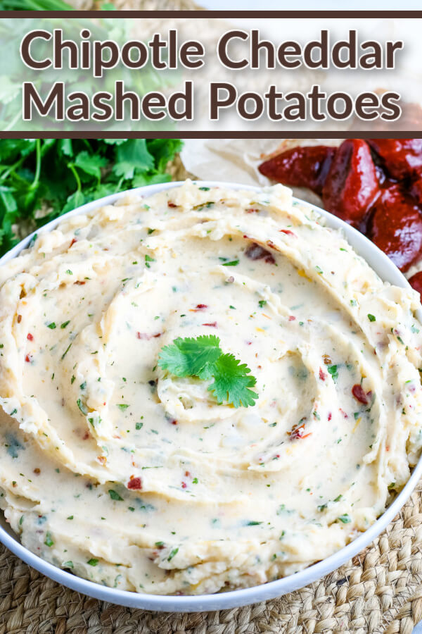 Chipotle Cheddar Mashed Potatoes - Love Bakes Good Cakes