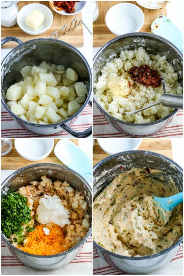 step by step to make potatoes