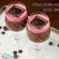 Chocolate Raspberry Pots de Crème