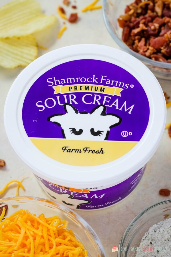 Close-up Shamrock Farms Sour Cream