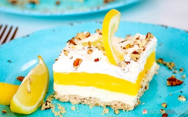 Lemon Lush Delight on plate