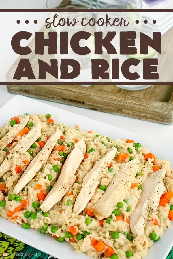 Slow Cooker Chicken and Rice - Love Bakes Good Cakes