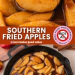 southern fried apples pin collage