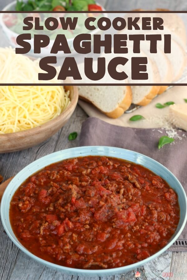 Slow Cooker Spaghetti Sauce - Love Bakes Good Cakes