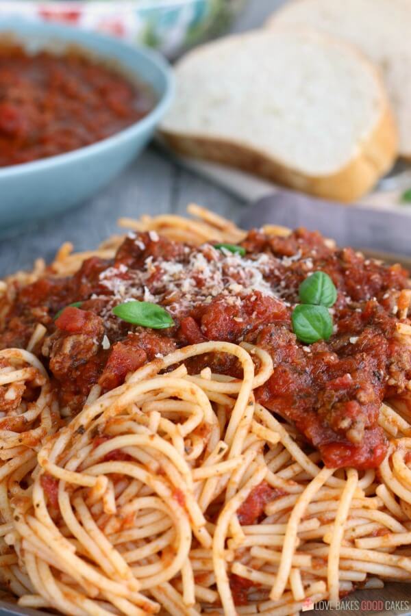 Slow Cooker Spaghetti Sauce Love Bakes Good Cakes