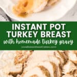 instant pot turkey breast pin collage