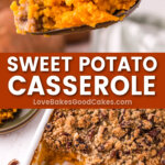 sweet potato casserole pin collage
