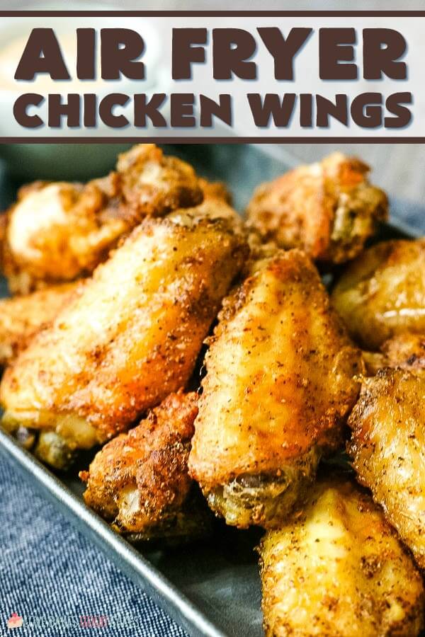 the best and easiest air fryer chicken wings great for game day!