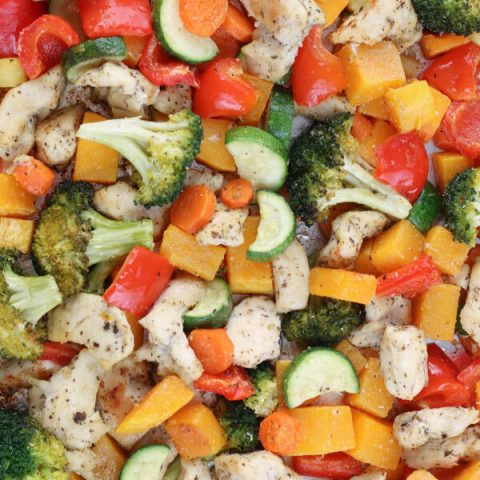 Healthy Sheet Pan Chicken and Veggies
