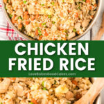 chicken fried rice pin collage