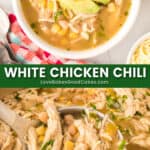 white chicken chili pin collage