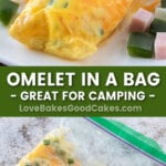 omelet in a bag pin collage