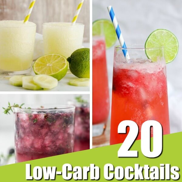 collection of 20 low-carb cocktails