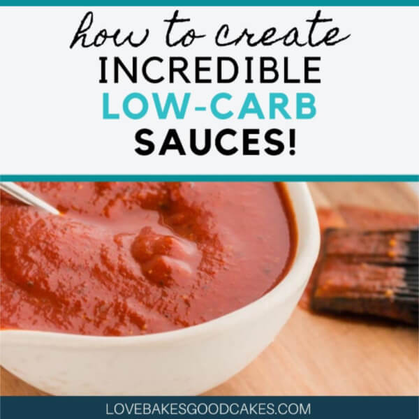 low carb sauces collage