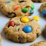 closeup of monster cookie