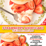 strawberry shortcake recipe facebook collage