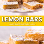 lemon bars pin collage