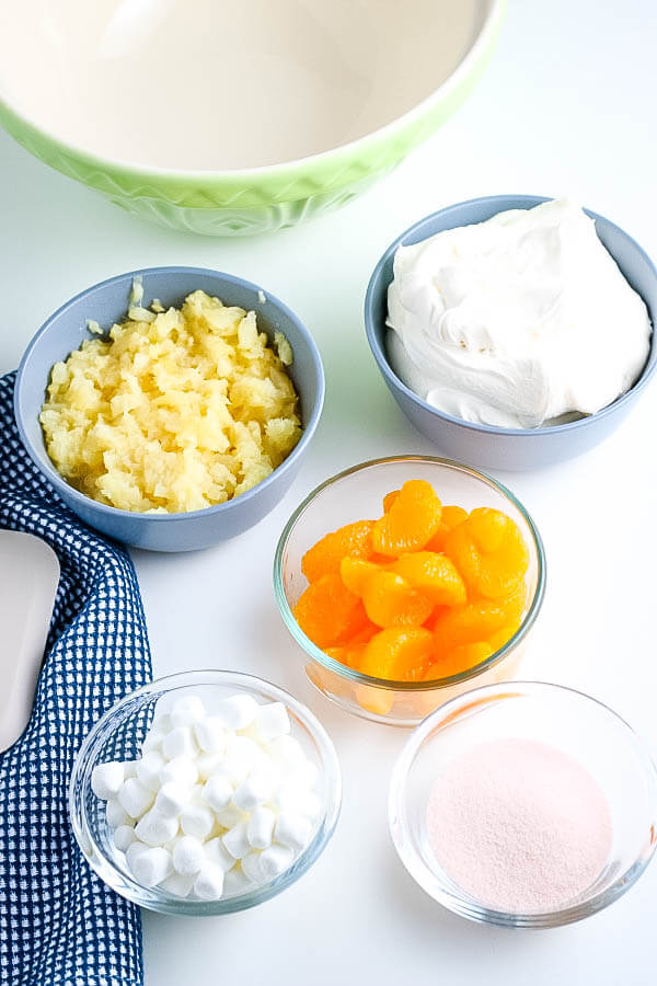 ingredients to make fruit salad