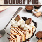 peanut butter pie slice on plate