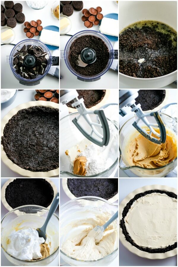 step by step how to make no-bake pie