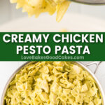 creamy chicken pesto pasta