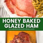 honey baked glazed ham pin collage