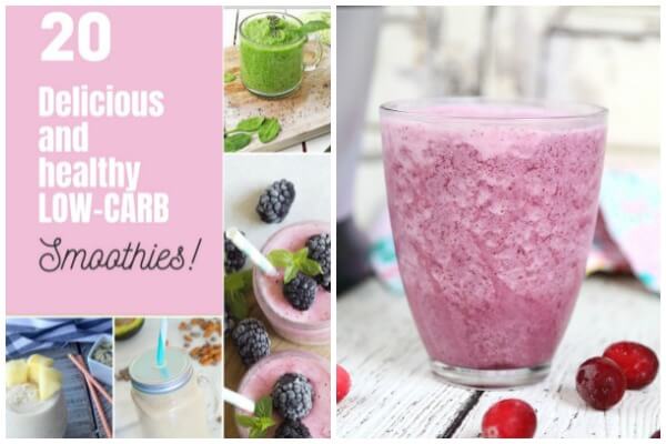 low-carb smoothies horizontal collage