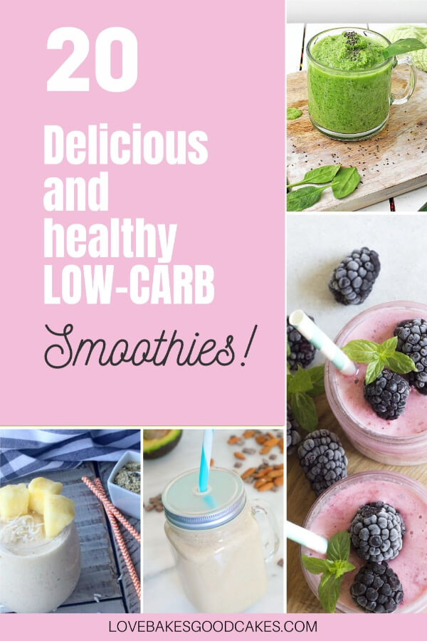 low0carb smoothies pin image