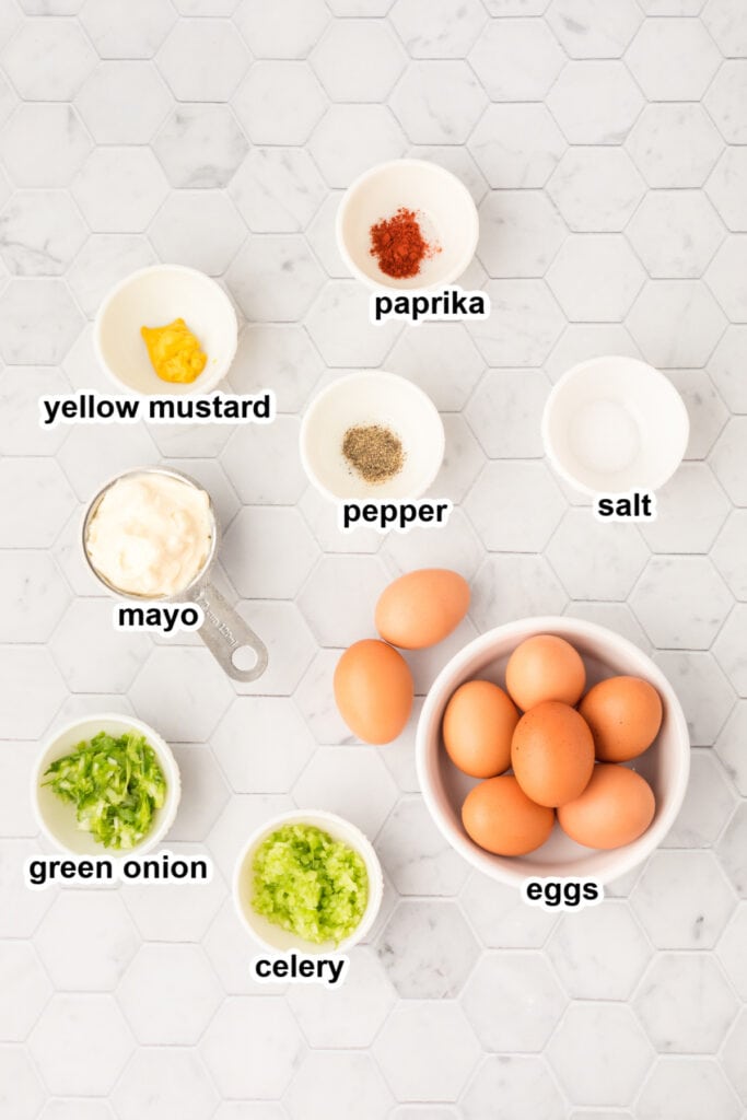 ingredients to make egg salad