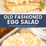 old fashioned egg salad pin collage