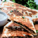 quesadilla wedges stacked