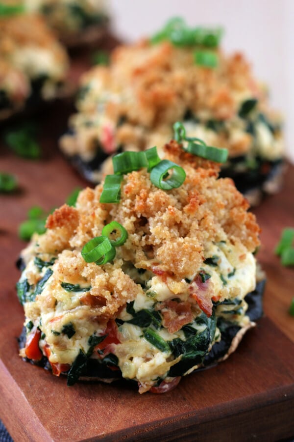 appetizers on wooden board