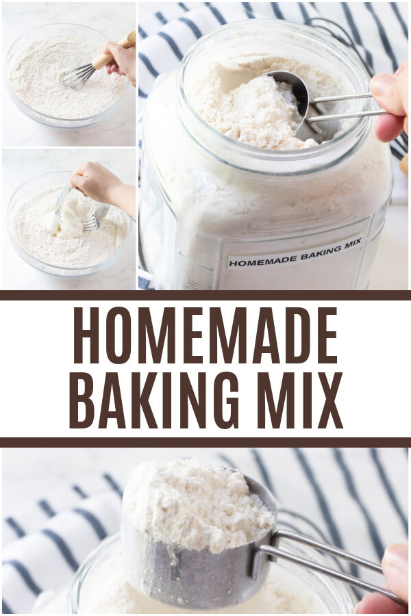 homemade baking mix pin collage