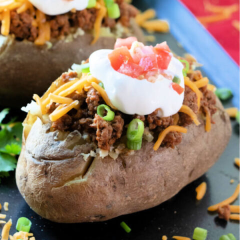 closeup of potato taco