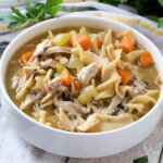 bowl of chicken noodle soup