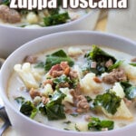 Low carb zuppa toscana pin